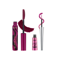 Maskara BURGUNDY + eyeliner AMARANT